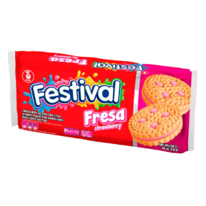 GALLETA FESTIVAL FRESA 403g. Cj x 12Paq. x 12Uds.