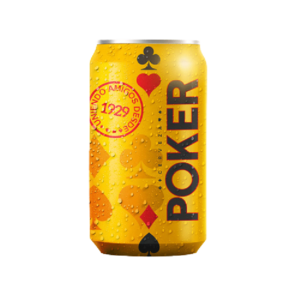 CERVEZA POKER LATA 330ml. Cj x 24Uds.