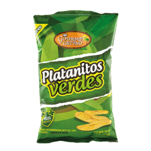 PLATANITOS VERDES GOURMET LATINO 65g. Cj x 30 Uds.