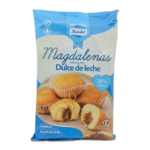 MAGDALENAS RELLENAS DUL/LECHE 220g Cj. x 18 Bolsas x 6Uds.