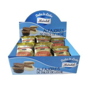 ALFAJORES NEGROS DULCE/LECHE MARDEL Cj. x 6Dsp. x 24Uds.