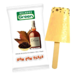 HELADO GREEN RON CON PASAS 110g.Cj. x 50Uds.