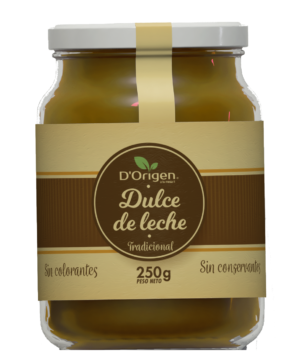 DULCE DE LECHE D’ORIGEN 250g Cj. x 12 Uds