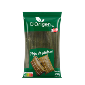 HOJA DE PLATANO D’ORIGEN BY DELI 500g. Cj. x 12 Uds.