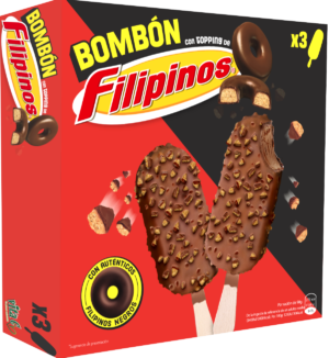 BOMBON FILIPINO NEGRO 80g Cj x 8 Disp x 3 UDS.